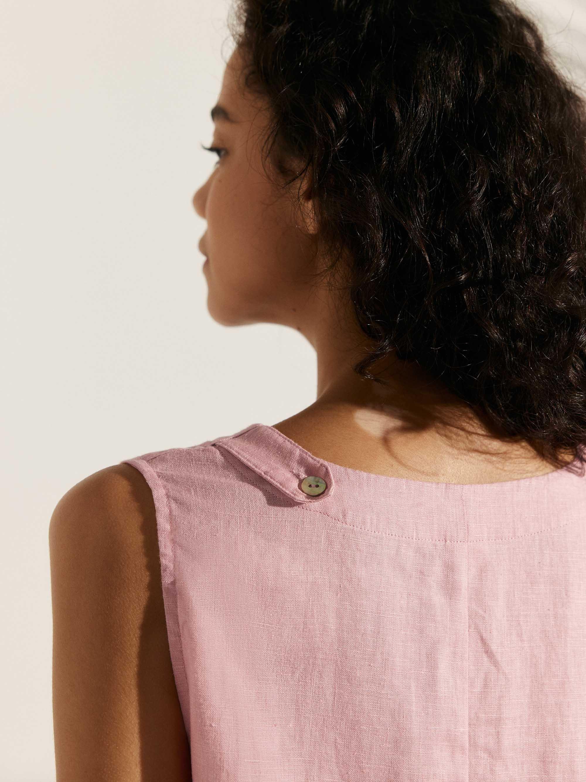 100% Linen Lightweight Sleeveless Dress SIENNA