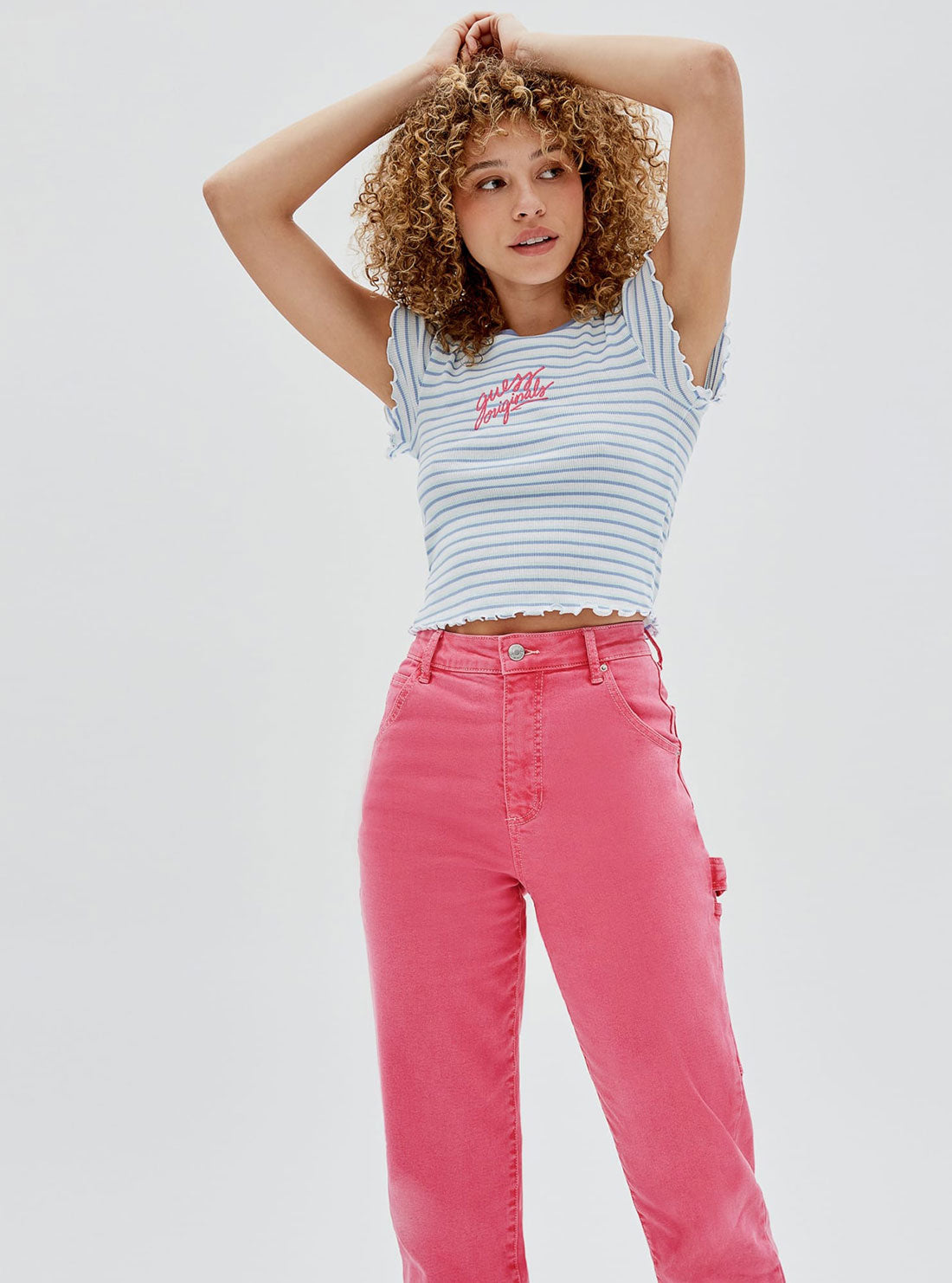 Guess Originals Blue Striped Baby T-Shirt