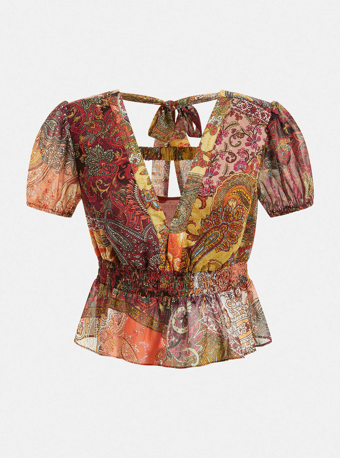 Eco Paisley Print Lila Top