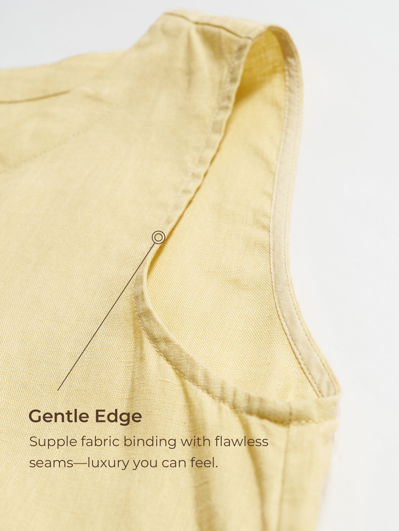 100% Linen Sleeveless Pocket A-Line Mini Dress LUZ