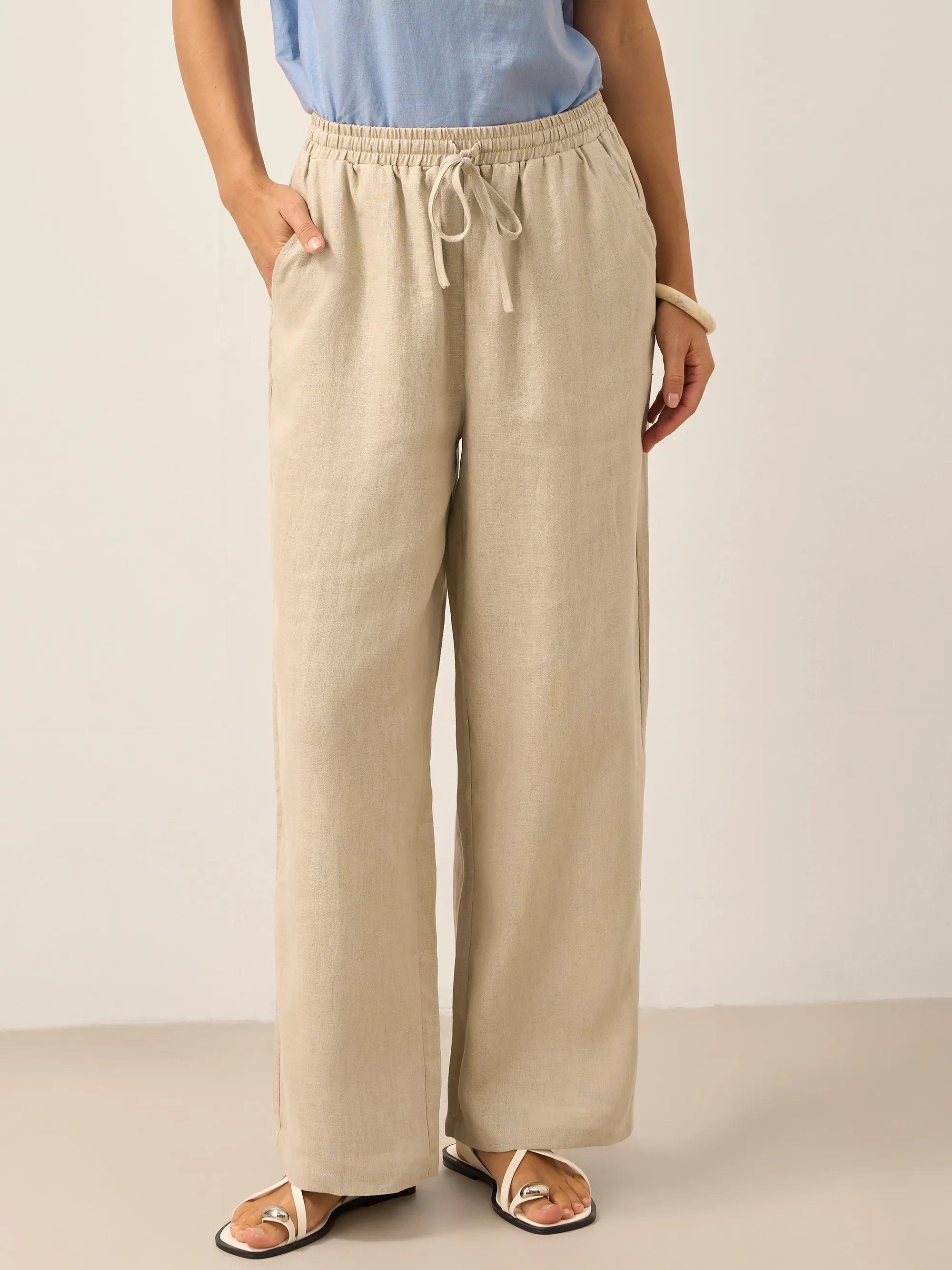 100% Linen Classic Pants LYON