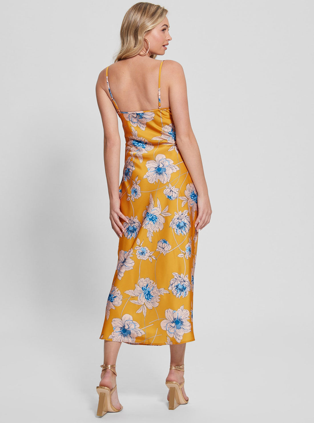 Eco Golden Bloom Print Akilina Maxi Dress