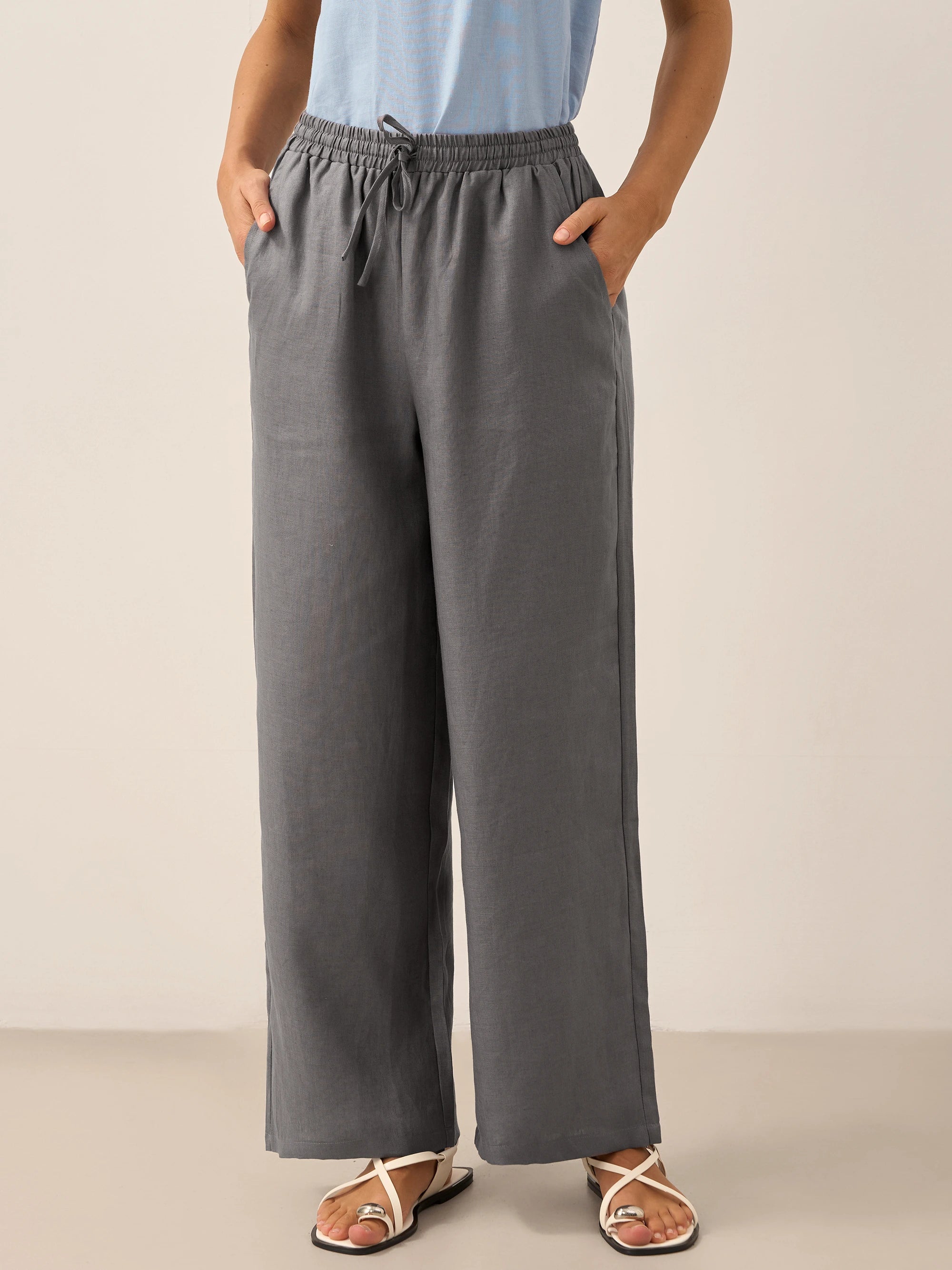 100% Linen Classic Pants LYON