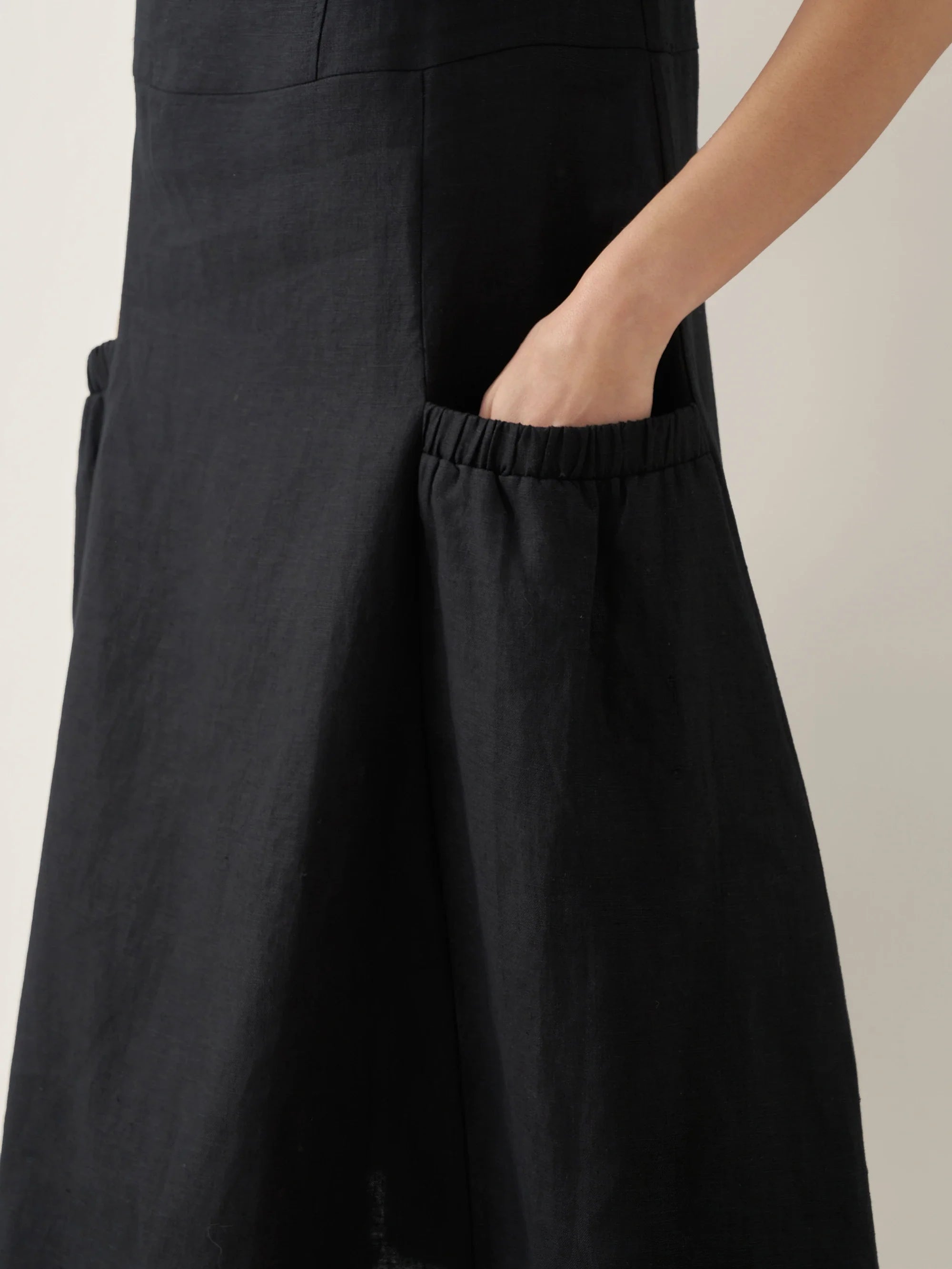 100% Linen Swing Beach Tank Dress GIANA