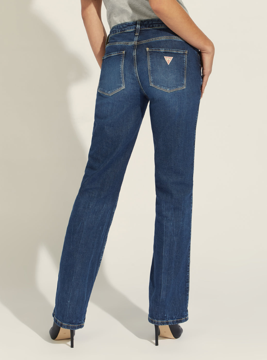 Low-Rise Sexy Straight Denim Jeans In Refined Vintage Wash