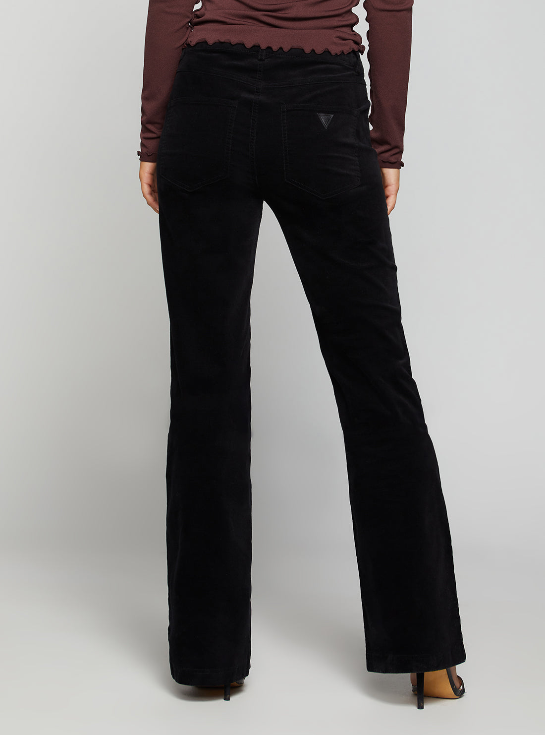 Mid-Rise Sexy Boot Denim Jeans In Jet Black Wash