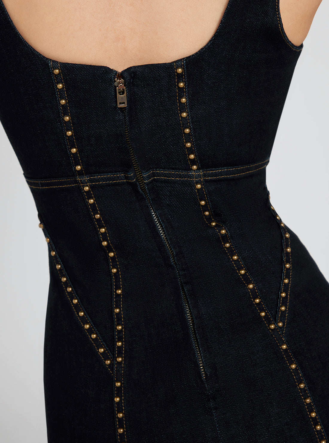 Cassie Studded Denim Mini Dress