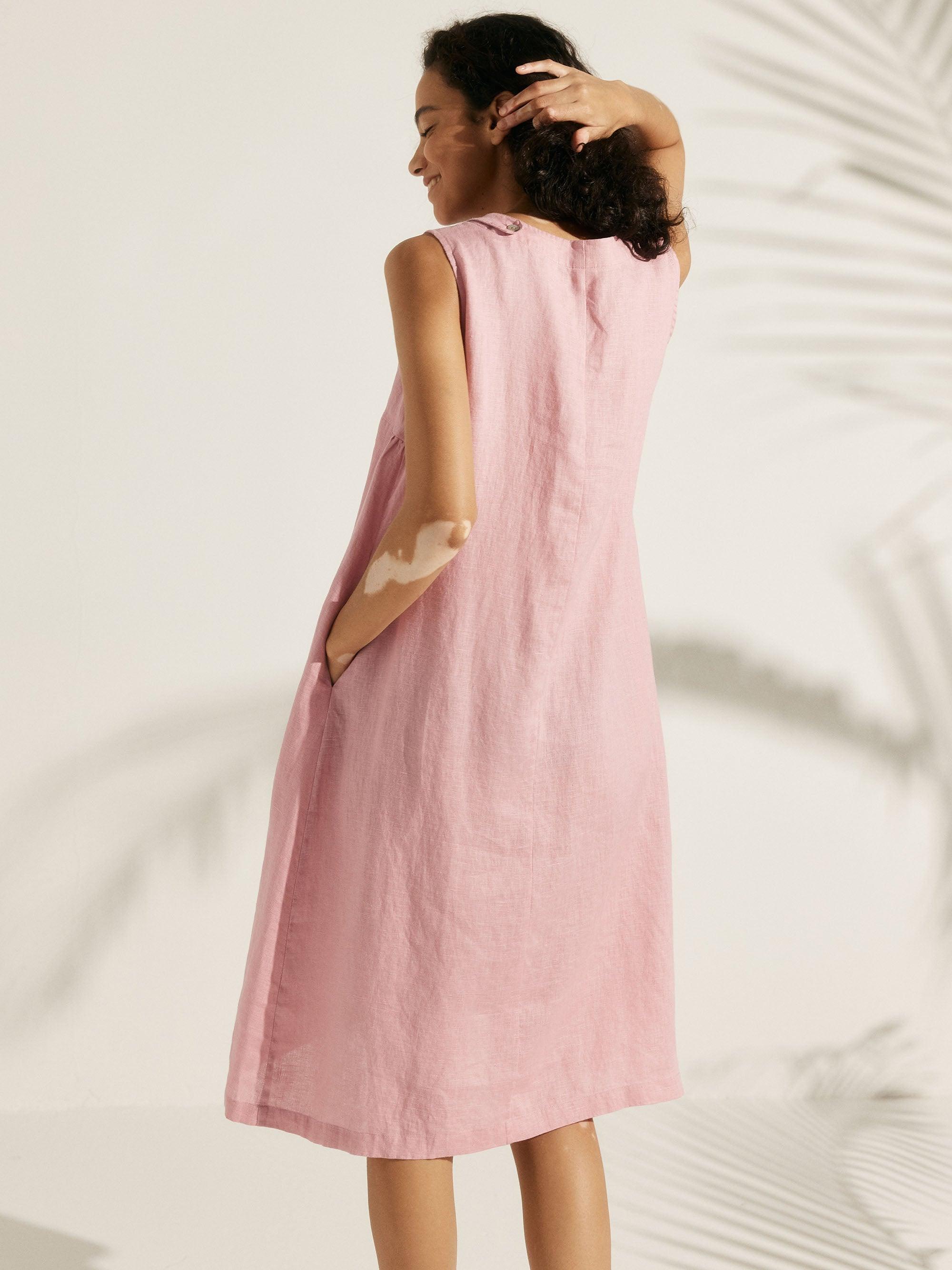 100% Linen Lightweight Sleeveless Dress SIENNA