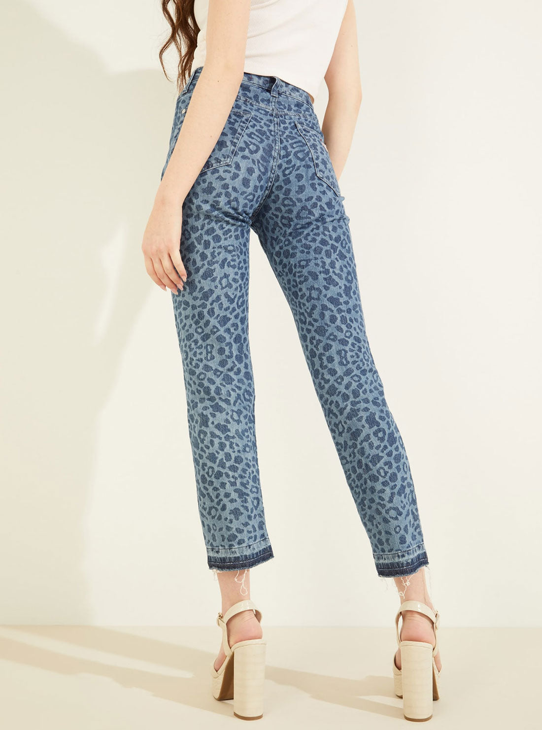 High-Rise Slim Fit Girly Denim Jeans In Leo Jade Wash