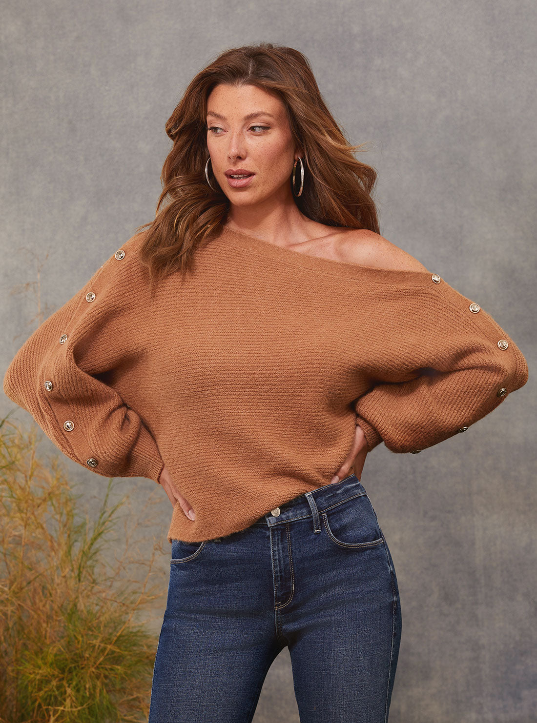 Brown Megan Knit Top