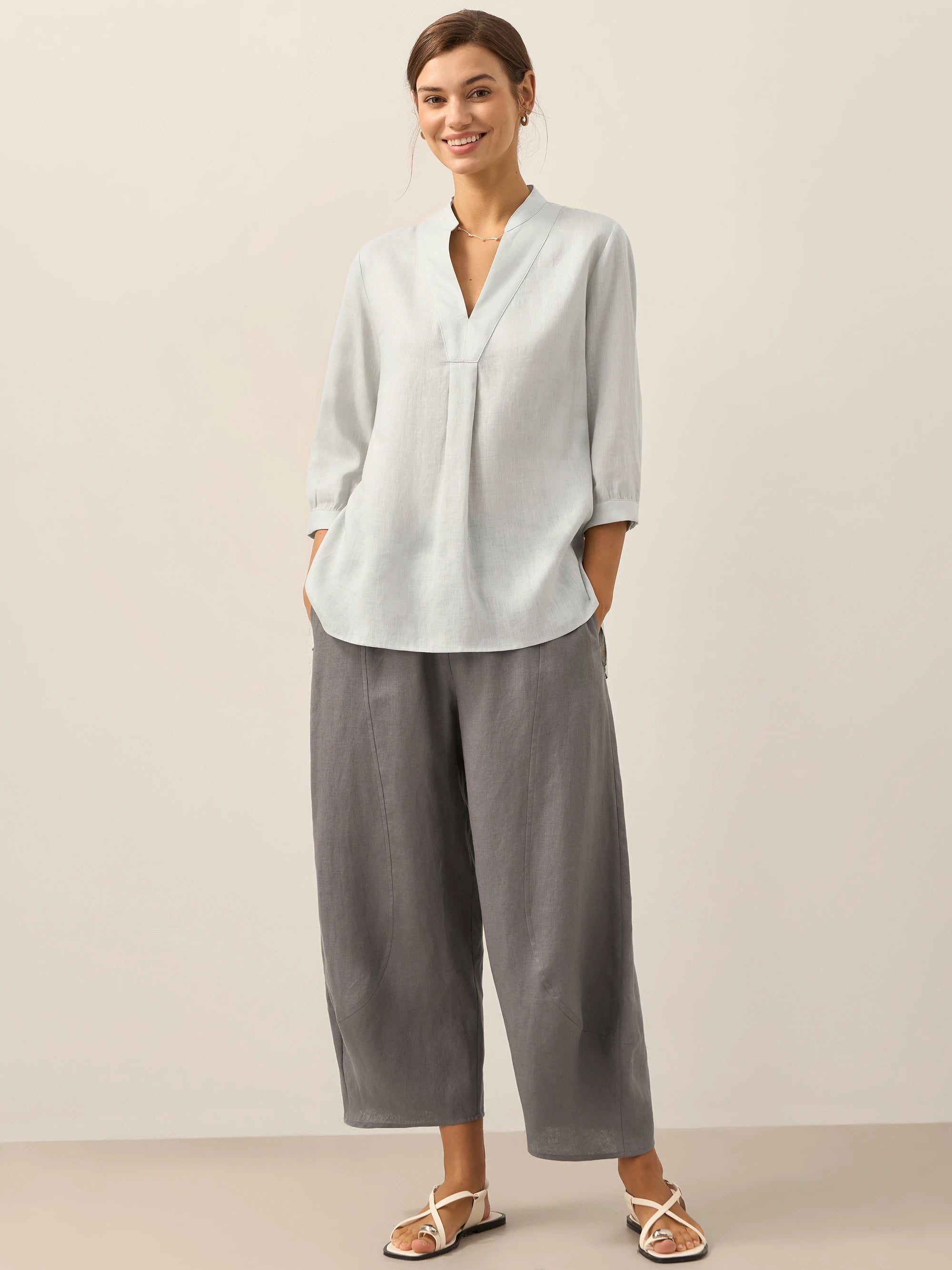 100% Linen Dress Shirt JOANNA