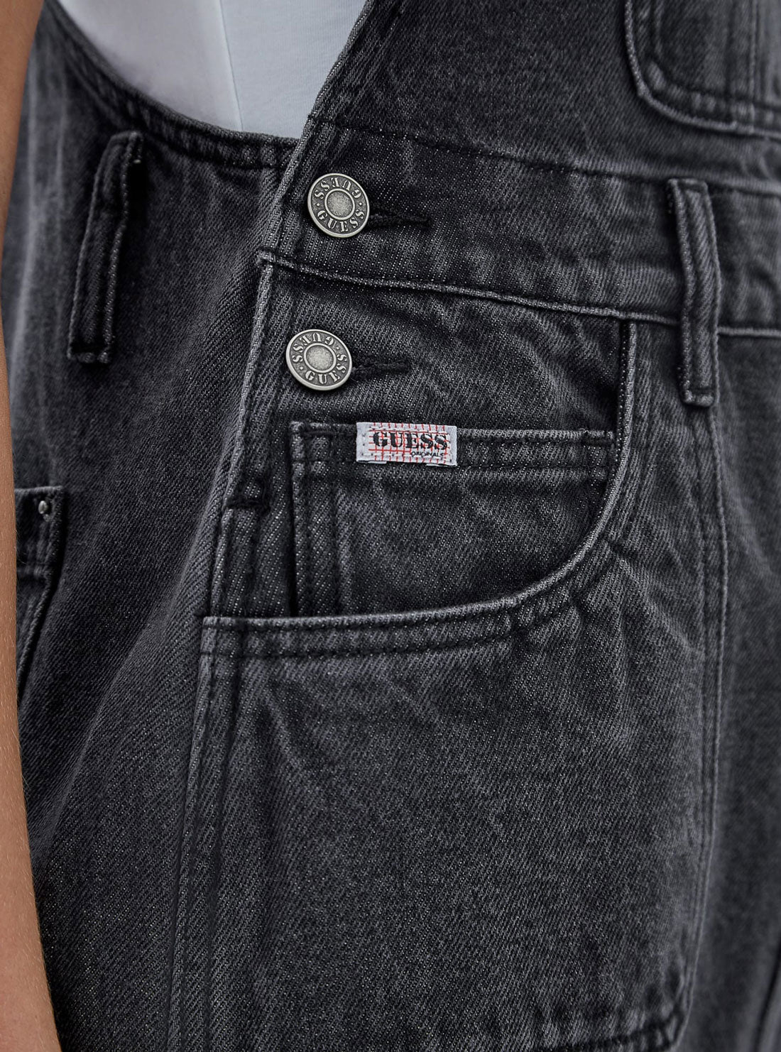 Guess Originals Black Overall Mini Dress