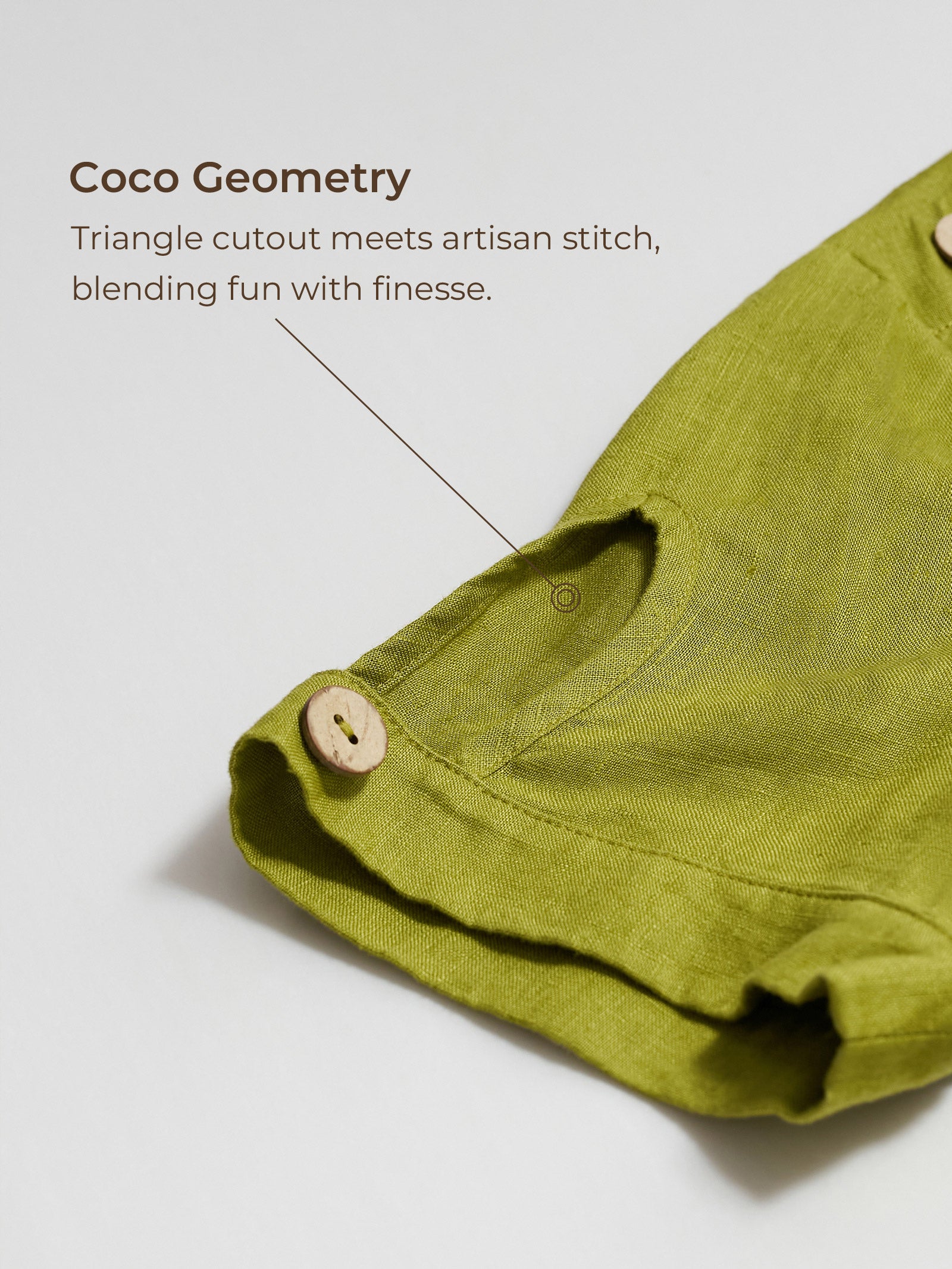 100% Linen Eyelet Short Sleeve Mini Dress LIA