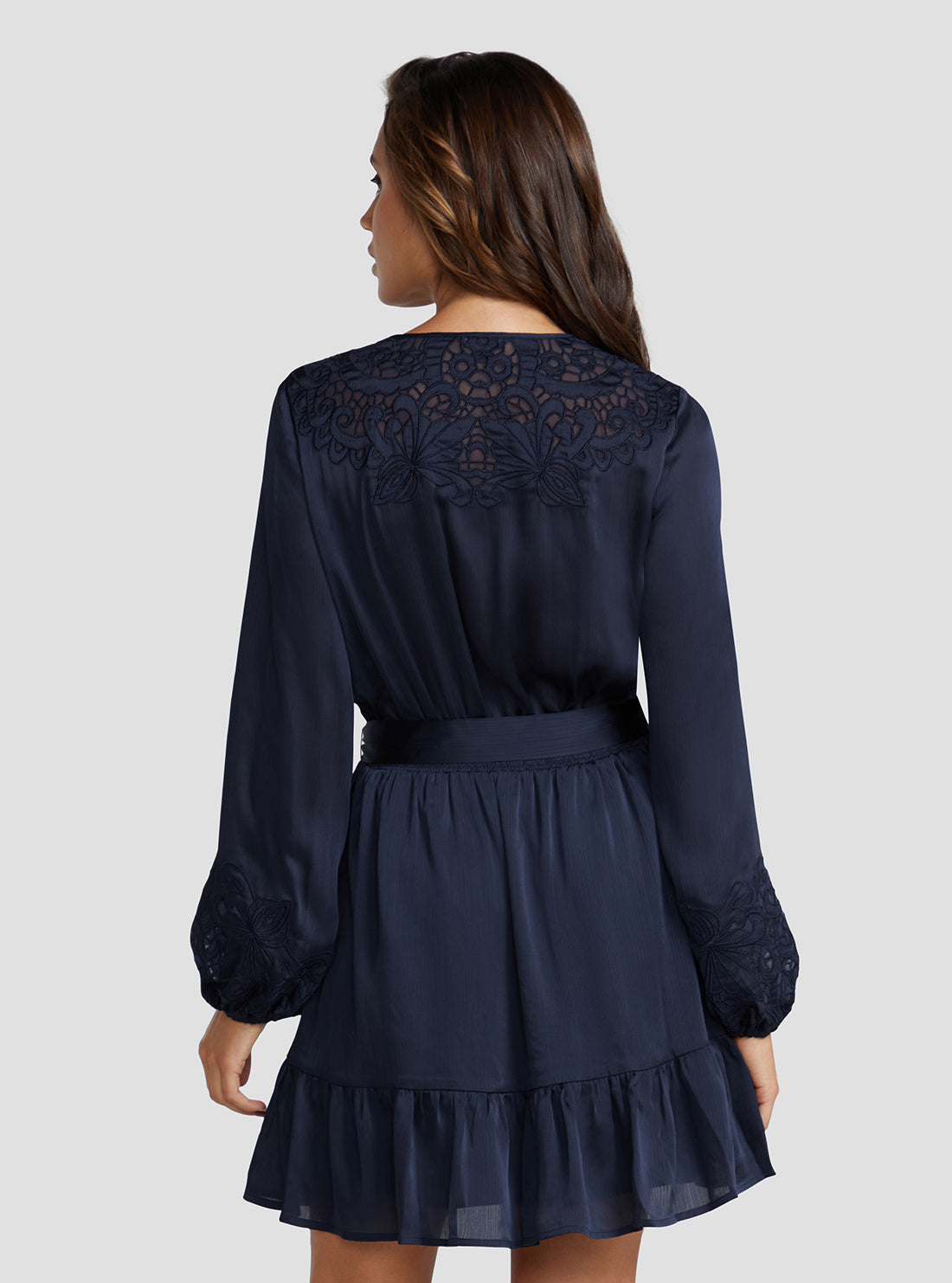 Blackened Blue Adora Wrap Mini Dress